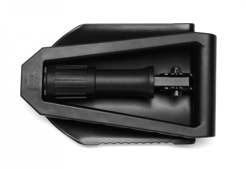 Opvouwbare schop Gerber E-TOOL gekarteld