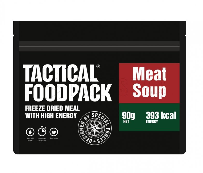 Gedehydrateerd voedsel - vlees soep Tactical Foodpack