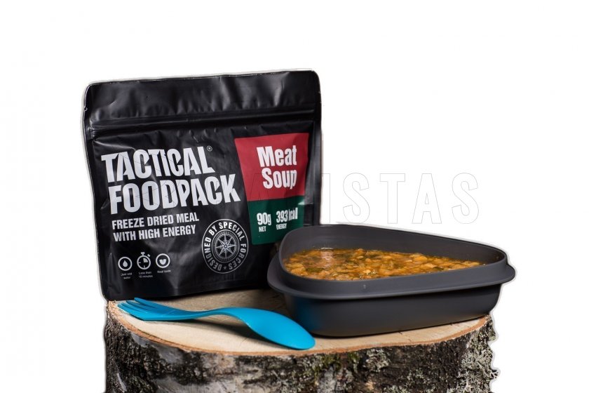Gedehydrateerd voedsel - vlees soep Tactical Foodpack