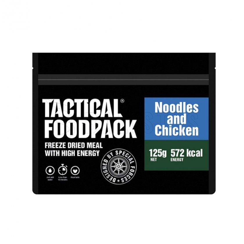 Gedehydrateerde maaltijd - noedels met kip Tactical Foodpack