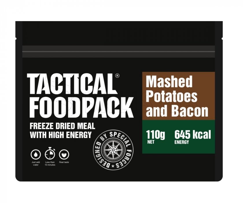 Gevriesdroogd voedsel - aardappelpuree met spek Tactical Foodpack