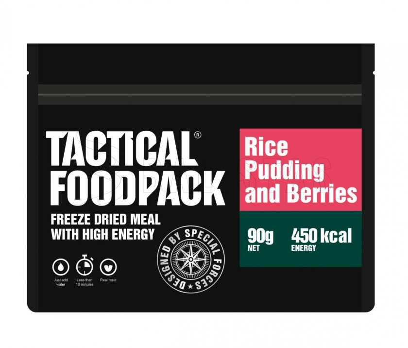 Gedehydrateerde maaltijd - rijstepap met frambozen Tactical Foodpack