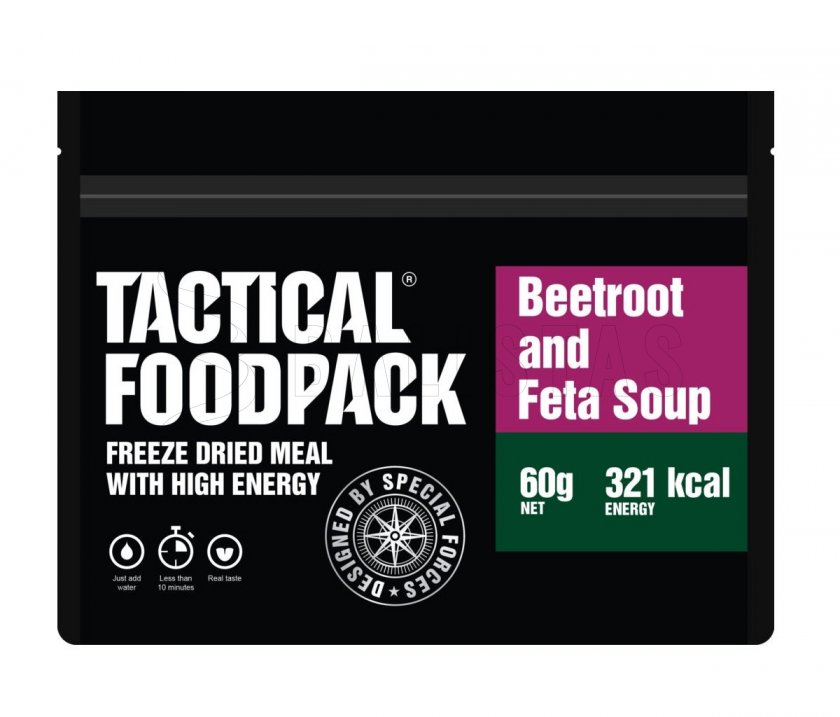 Gedehydrateerde maaltijd - feta soep met rode biet Tactical Foodpack