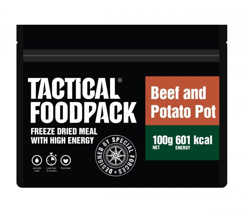 Gedehydreerde maaltijd - rundvlees met aardappelen Tactical Foodpack