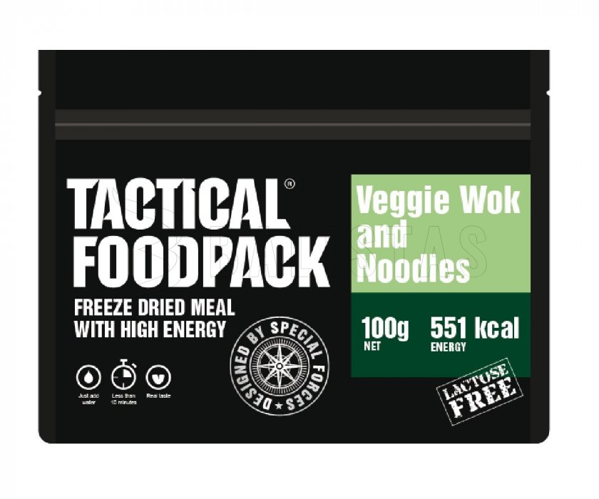 Gevriesdroogde maaltijd - groenten met noedels Tactical Foodpack