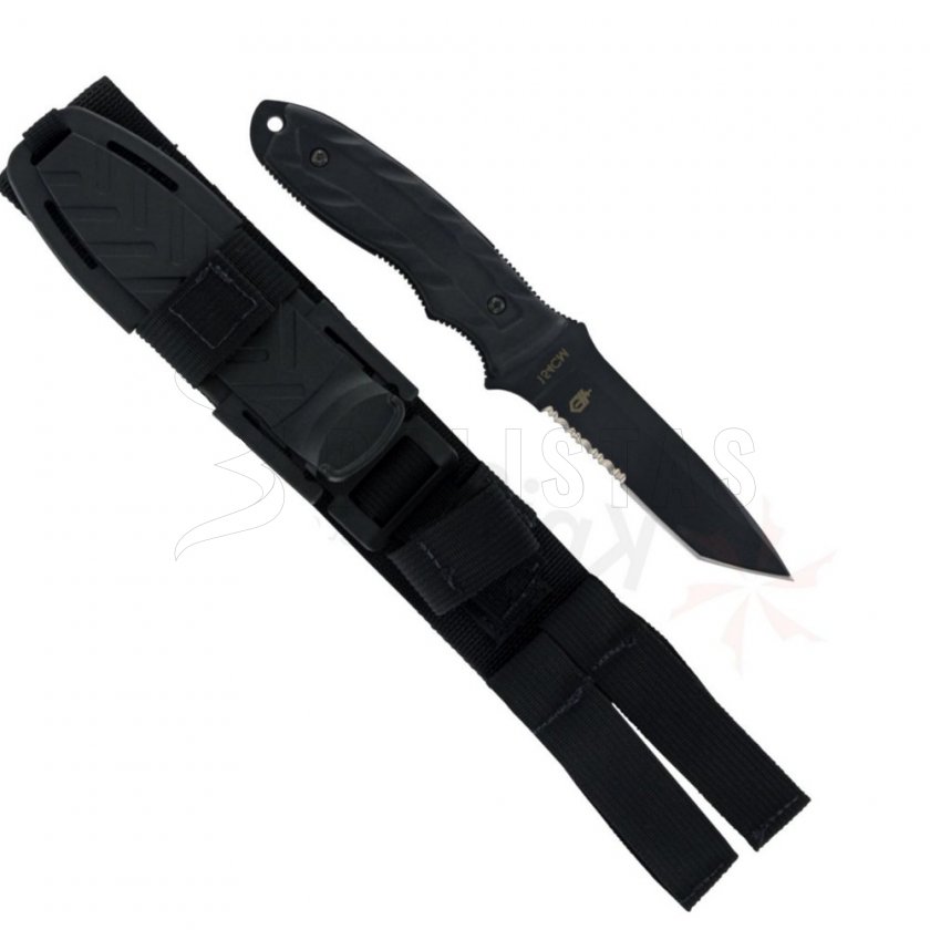 Gevechtsmes Gerber CFB, Tanto, zwart