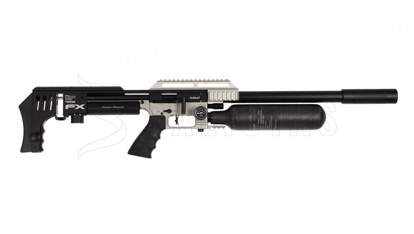 Luchtbuks FX Impact MkII, Power Plenum, Silver 6,35mm