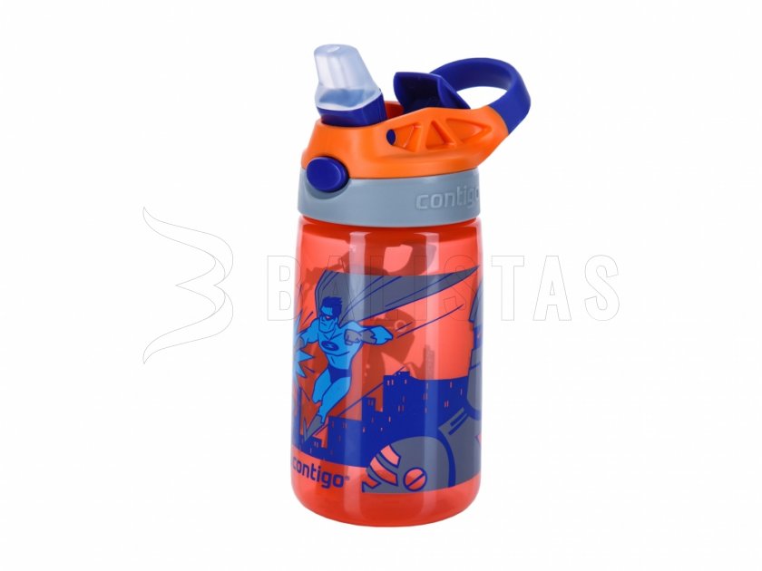 Kinderfles Contigo James 0,42 l oranje superhero