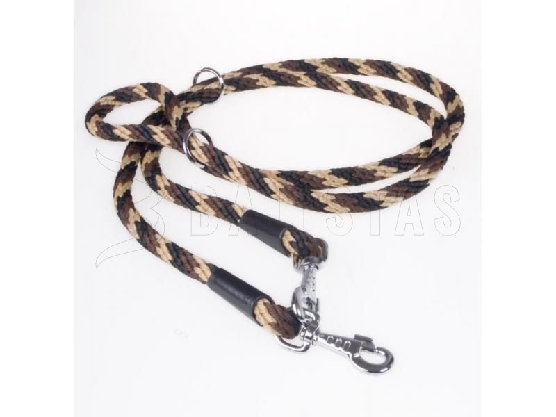 Omschakelbare lijn Dogtrace 14mm, 240cm bruin
