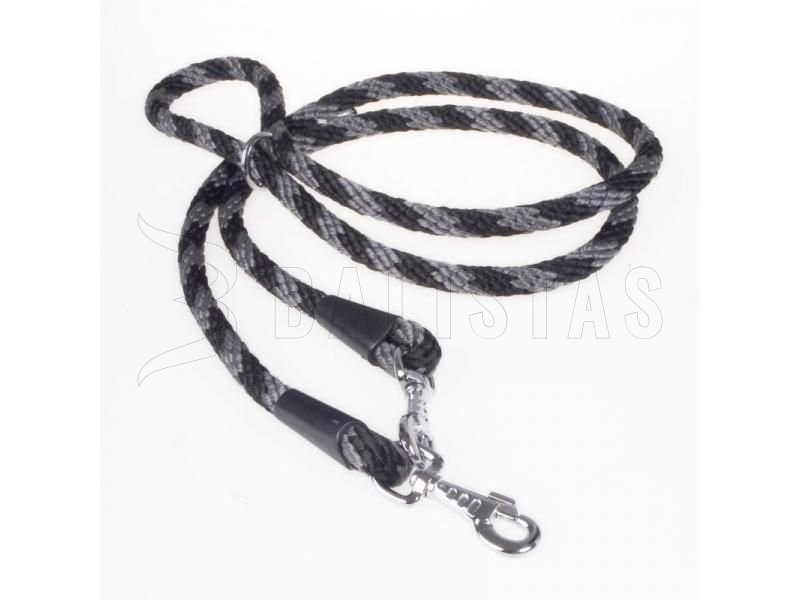 Verstelbare hondenriem Dogtrace 14mm, 240cm grijs