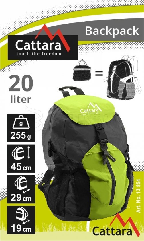 Rugzak Cattara 20l opvouwbaar