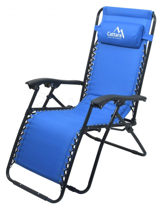 Camping ligstoel Cattara LIVORNO blauw