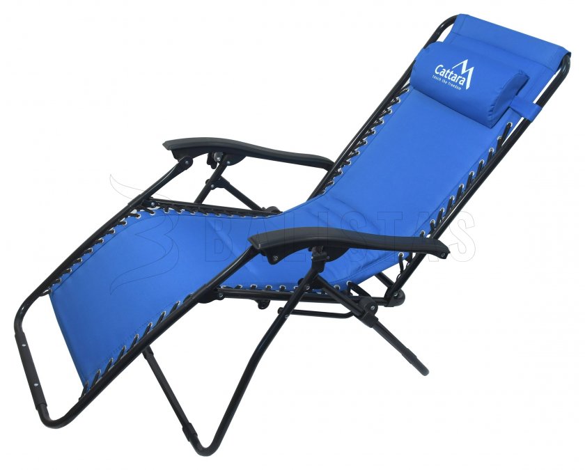 Camping ligstoel Cattara LIVORNO blauw