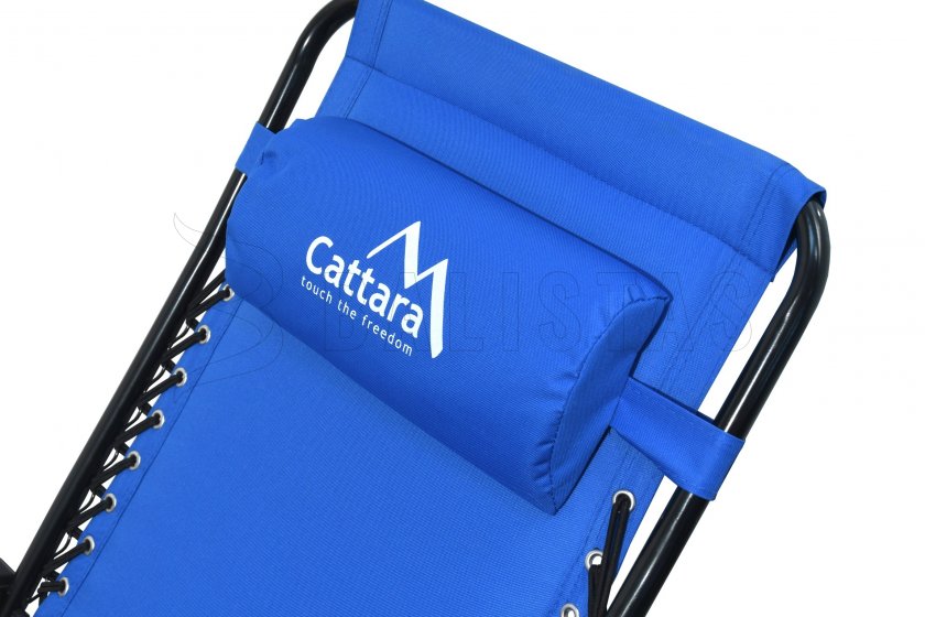 Camping ligstoel Cattara LIVORNO blauw