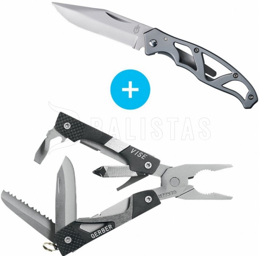 Set tangen Gerber Vise en mes Gerber Mini-Paraframe