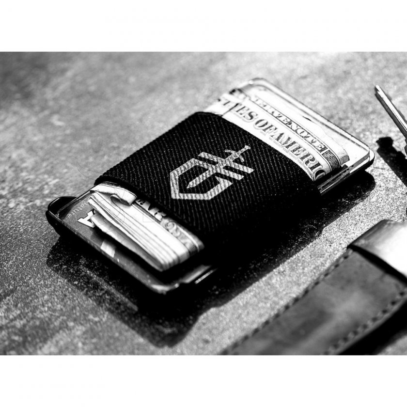 Set Gerber Mes Airlift Silver + Portemonnee Barbill Wallet Silver