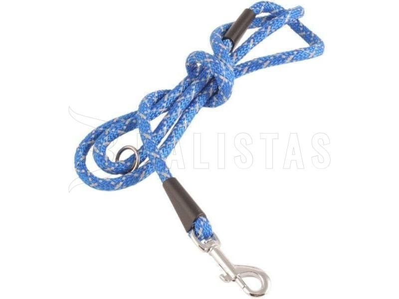 Hondenriem Dogtrace reflecterend 10mm 150cm blauw
