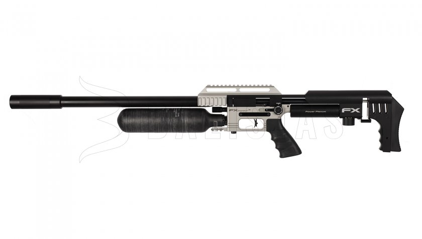 Luchtbuks FX Impact MKII Sniper Edition, Power Plenum, Silver 5,5mm