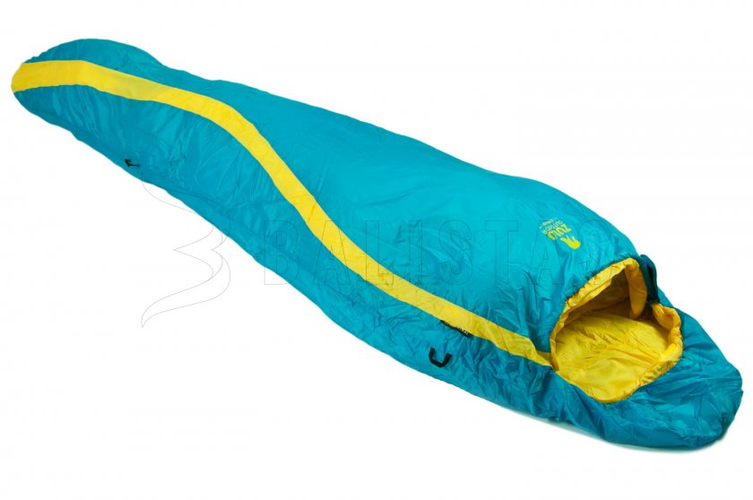 Slaapzak Zulu Ultralight 900 175cm blauw rechts