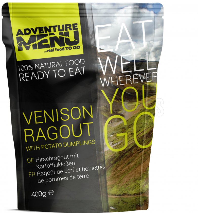 Jelenragout met aardappelknoedeltjes Adventure Menu