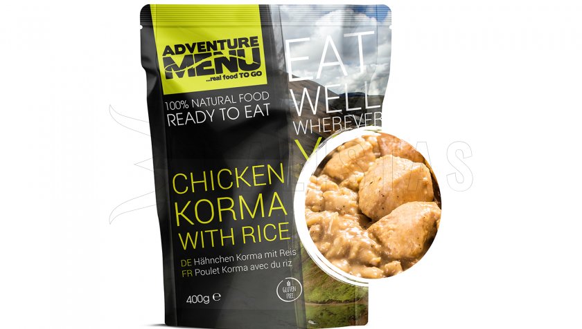 Kuře Korma met rijst Adventure Menu