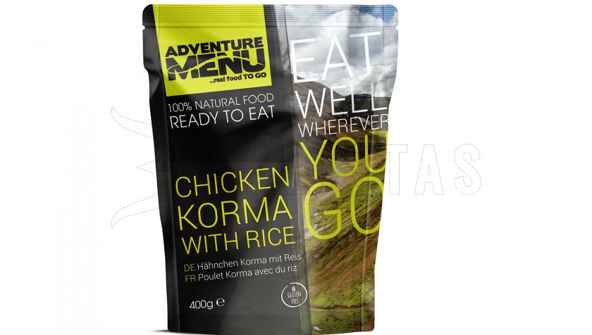 Kuře Korma met rijst Adventure Menu