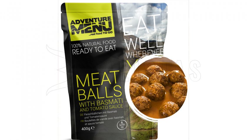 Masové koule met basmati en tomatensaus Adventure Menu