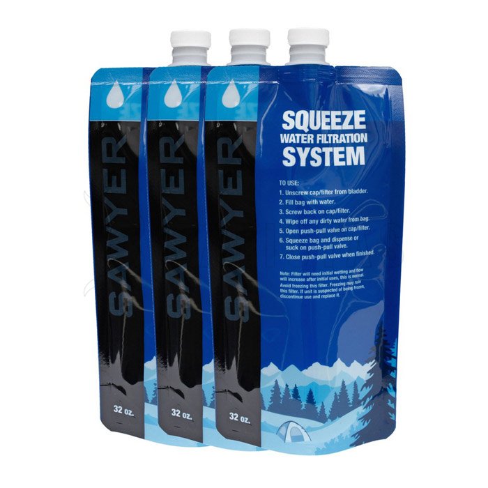 Opvouwbare fles Sawyer 0,5l - set 3 stuks