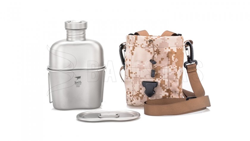 Titanium kookset Keith Canteen Mess Kit