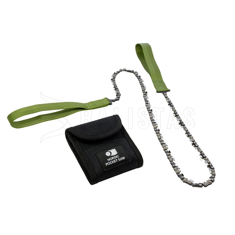 Kapesní kettingzaag Nordic Pocket Saw X-Long voor 2 personen groen