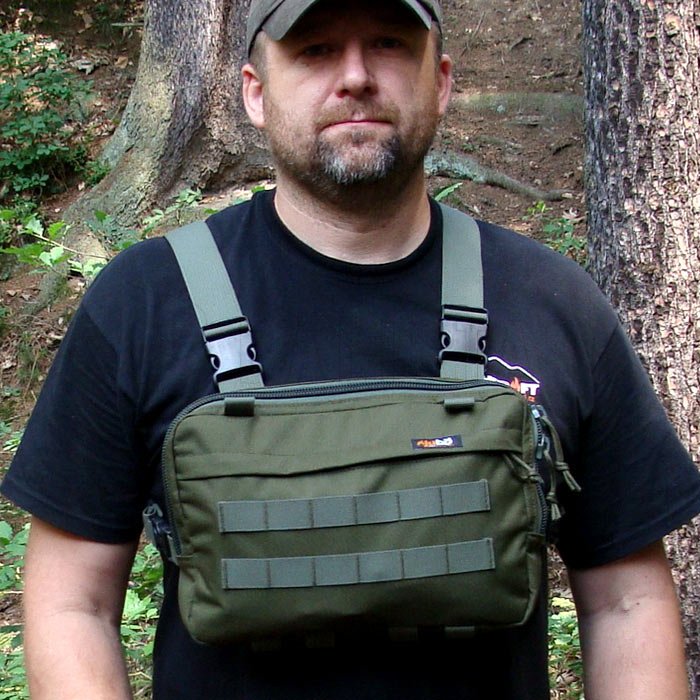 Hrudní tas Jubö Front Bag Survival groen