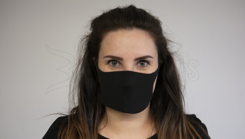 Zwart mondmasker