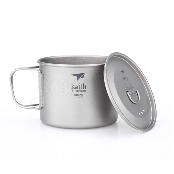 Titanen mok Keith met deksel 900ml