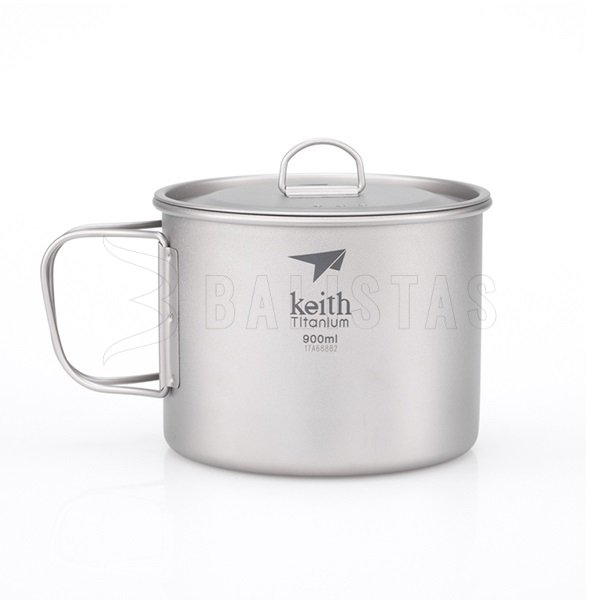 Titanen mok Keith met deksel 900ml