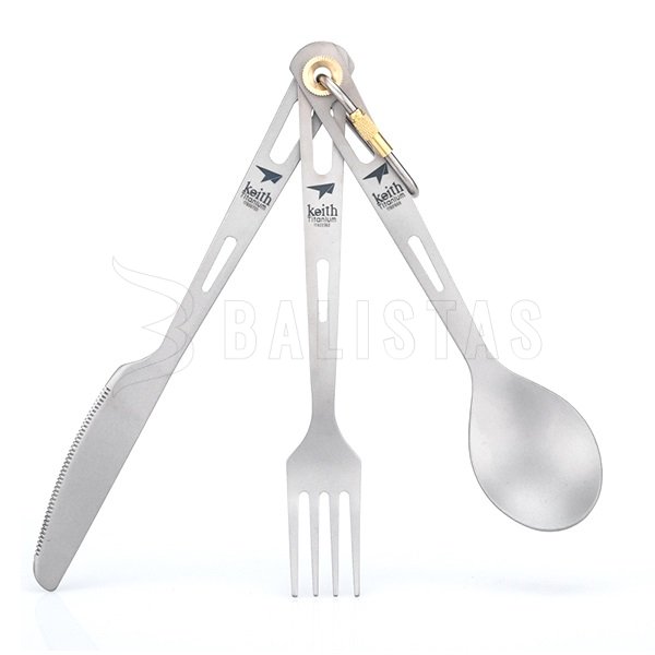Titanium bestek Keith Cutlery Set