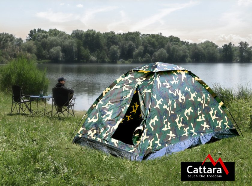 Tent Cattara Army voor 2 personen camo