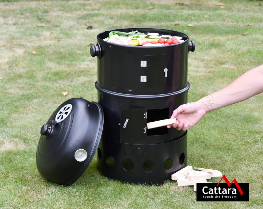 Grill en rookoven Cattata Pisa 3in1