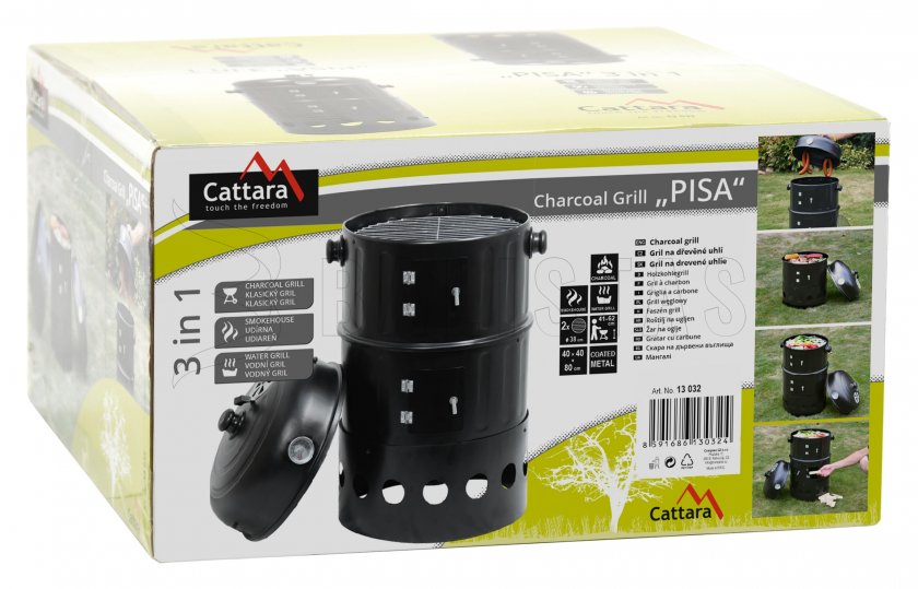 Grill en rookoven Cattata Pisa 3in1