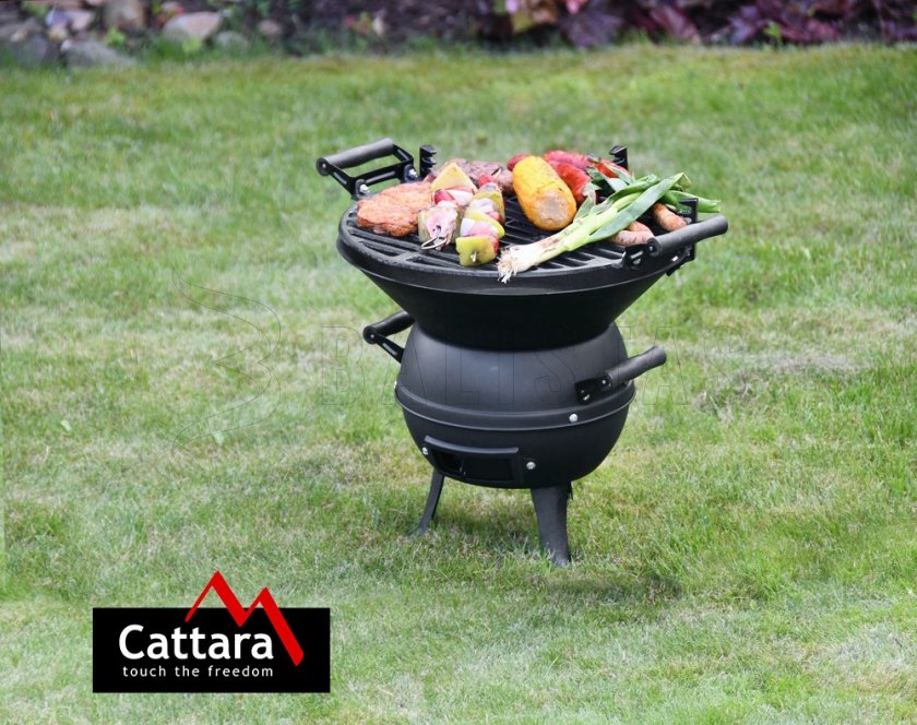 Houtskoolgrill gietijzer Cattara Brindisi 35cm