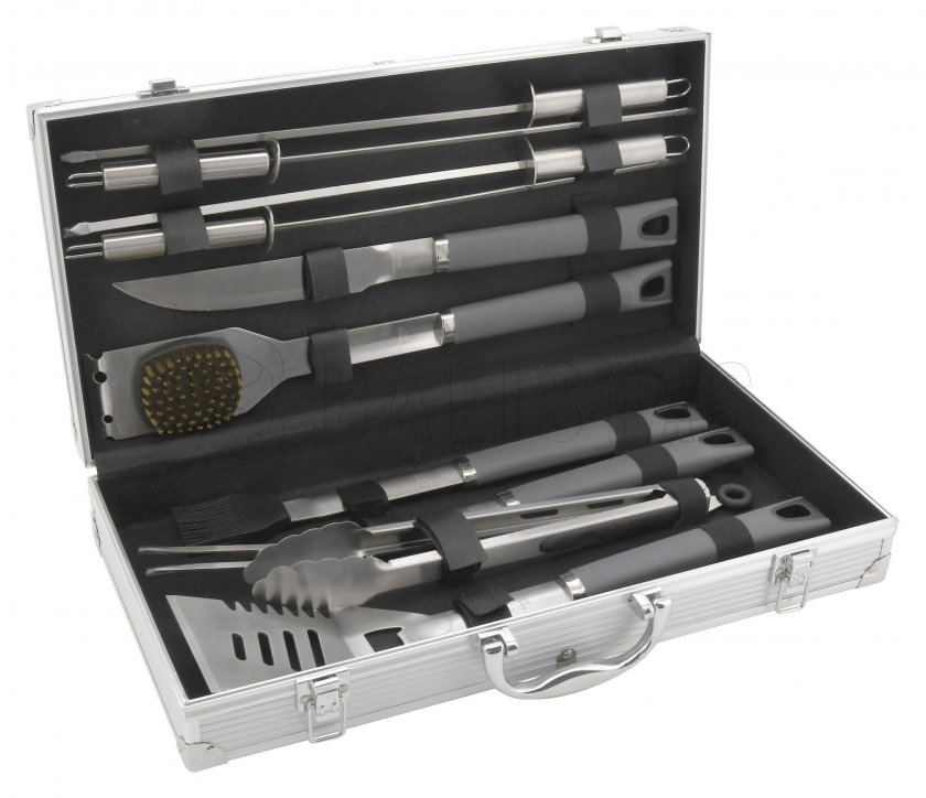 Grilgereedschap Cattara Grey Line set 11 stuks