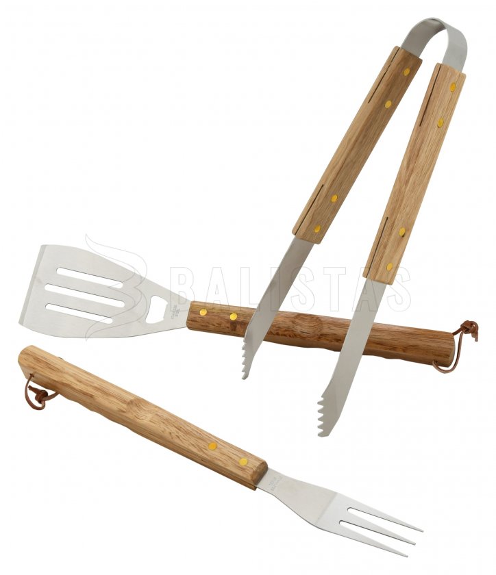 Grillgereedschap Cattara Wood set 3 stuks