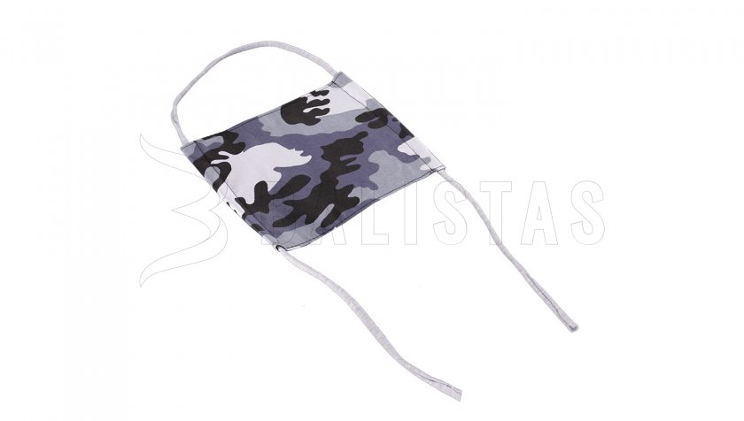 Mondkapje katoen winter Camo vierkant