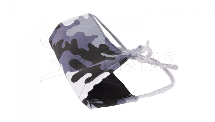 Mondkapje katoen winter Camo vierkant