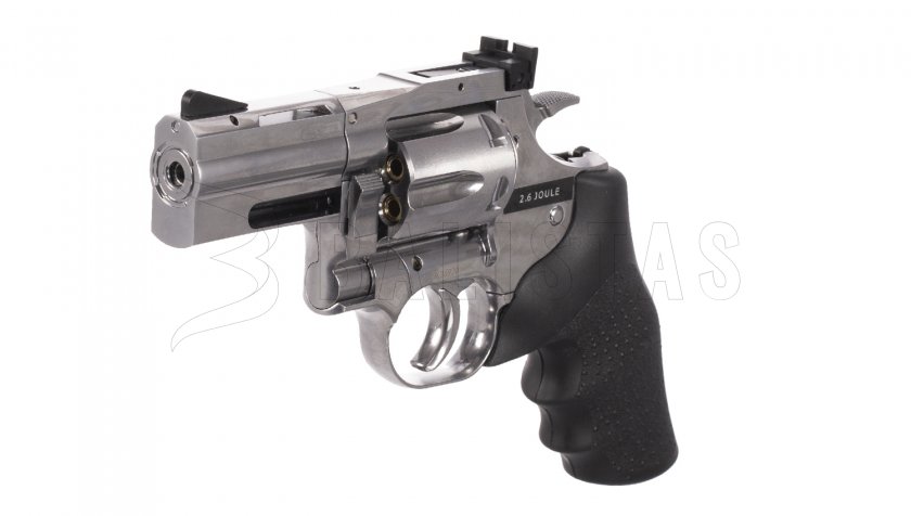Luchtrevolver ASG Dan Wesson 715 2,5" silver diabolo’s