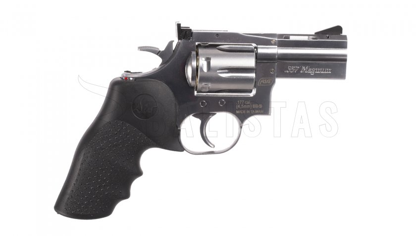 Luchtrevolver ASG Dan Wesson 715 2,5" silver hagel