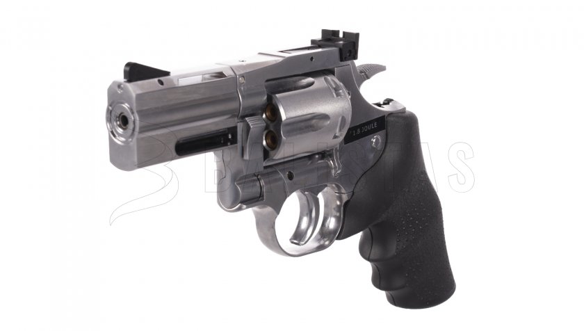 Luchtrevolver ASG Dan Wesson 715 2,5" silver hagel