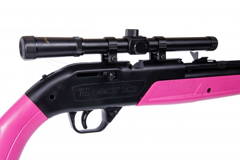 Luchtbuks Crosman Pumpmaster 760 SET 4,5mm roze