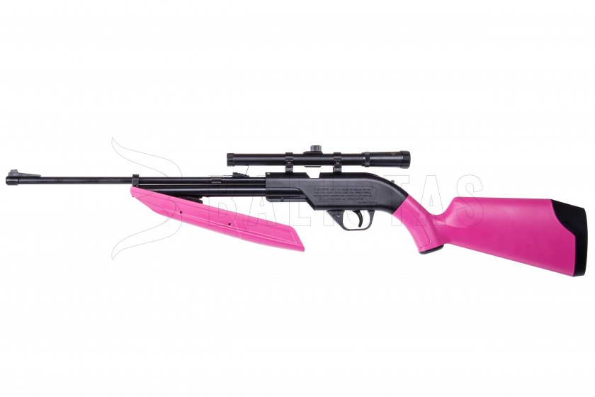Luchtbuks Crosman Pumpmaster 760 SET 4,5mm roze