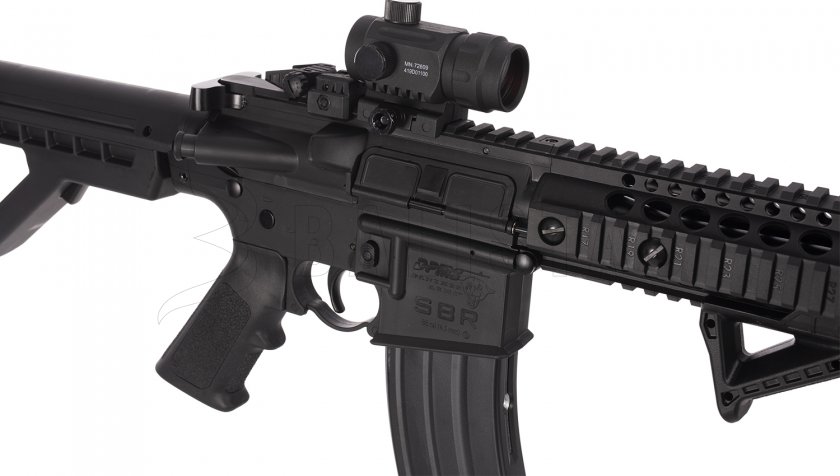 Luchtbuks Crosman DPMS SBR Full Auto 4,5mm met collimator
