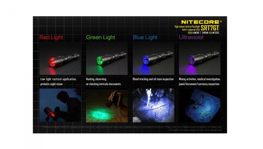 Tactische zaklamp Nitecore SRT7GT